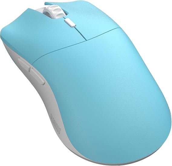 Glorious Forge Model O PRO Wireless Gaming Mouse Ultra-Light 55g, 6-Button, 19K DPI, 80-Hour Battery, Sealed Shell, No RGB, Ergonomic Claw Grip (Blue Lynx)