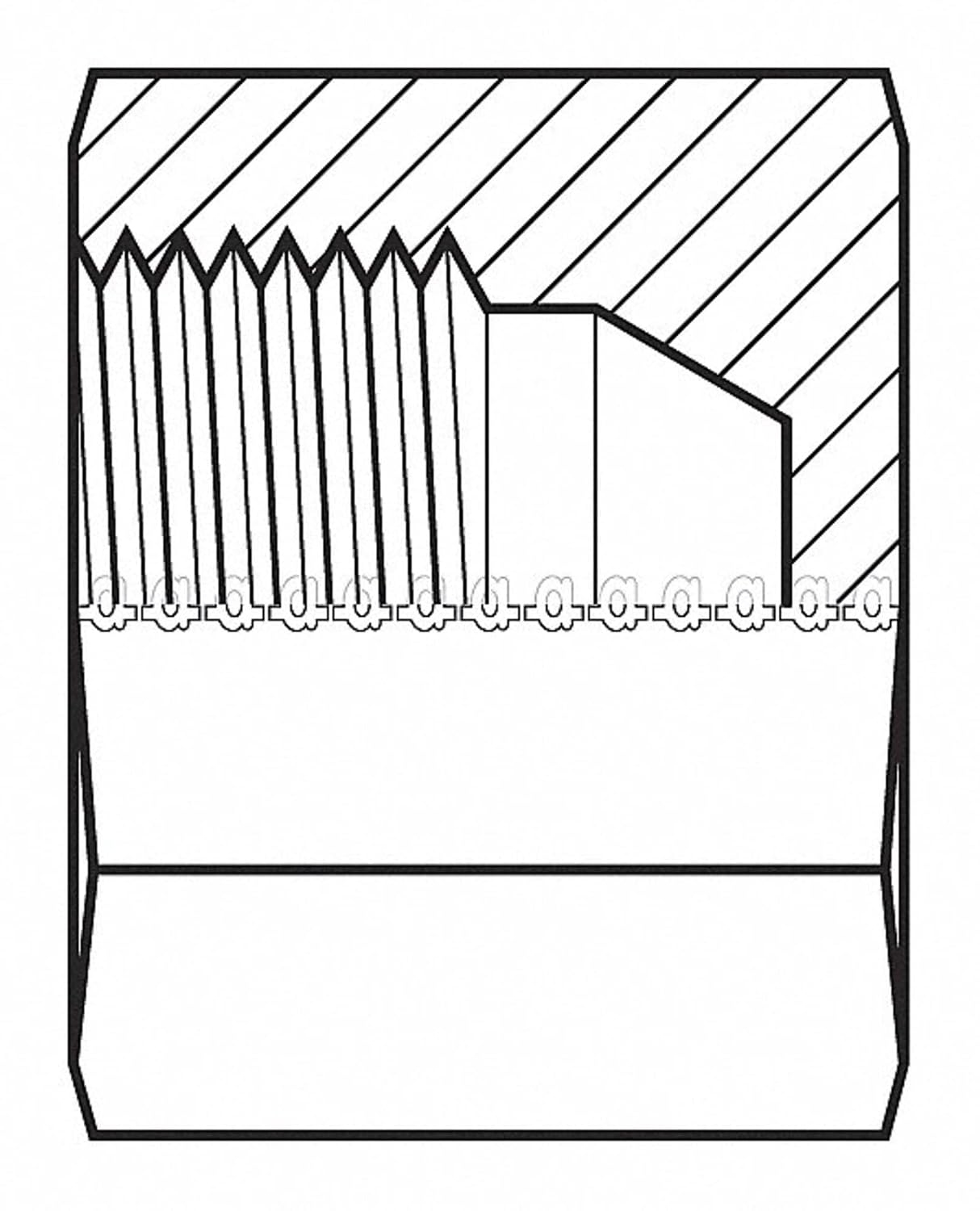 Adaptall 9232-14 Series 9232 Carbon Steel Cap, Female Komatsu, Carbon Steel