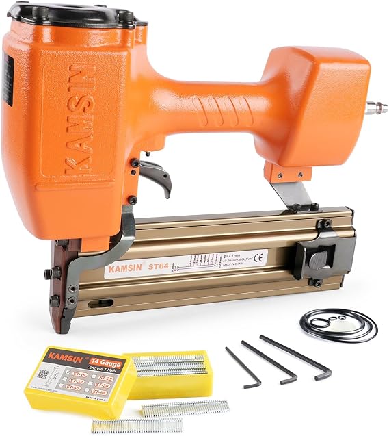 ST64 14 Gauge Pneumatic Concrete T Nailer with 400PCS 3/4" T Nails