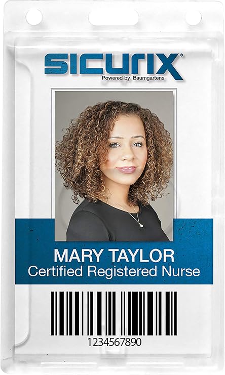 Badge Holder PolyCarb Vertical 25 Pack (68140)