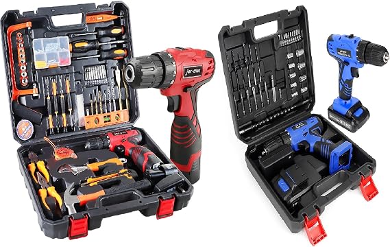 Power Drill Set,21V Cordless Drill Kit with Battery and Charger,Jar-owl Home Tool Kit with Electric Drill,Power Tool Combo Kit for Men Women Office Repair Maintain