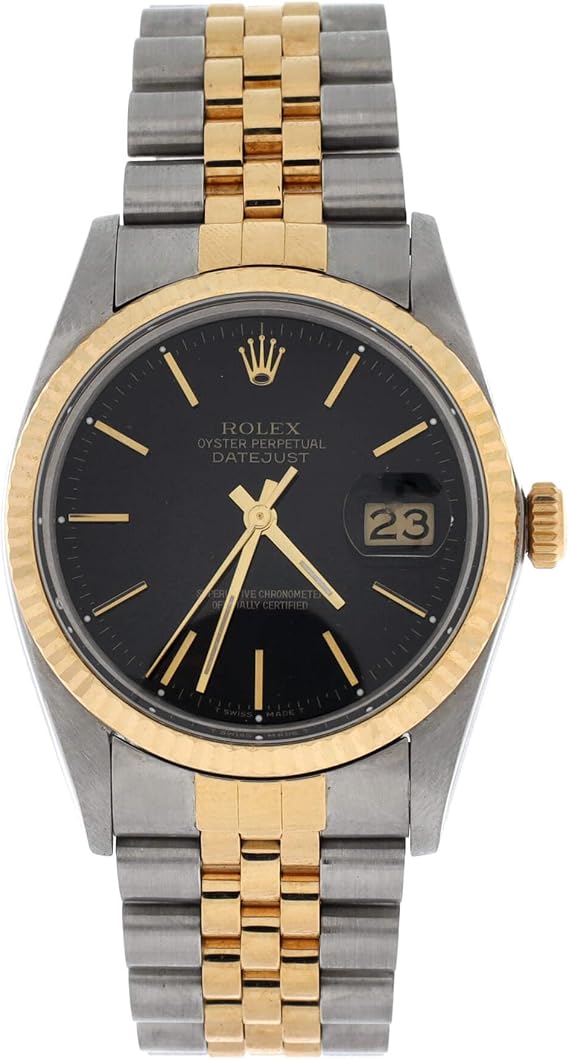 Pre-Loved Oyster Perpetual Datejust Automatic Watch Stainless Steel and Yellow Gold 36, Yellow Gold