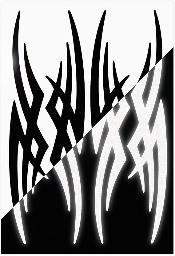 Seward Reflective Decals Tribal Set Skinny Tribal Safety Sticker Kit Thin Tribal Reflector Stickers Street Studios