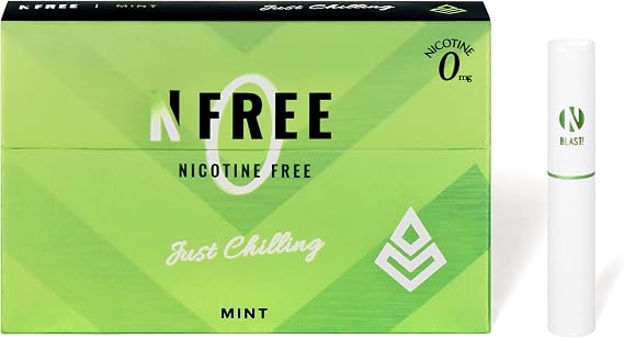 NFREE Nicotine Zero Heated Tobacco Stop Smoking Support Mint, 1 Carton