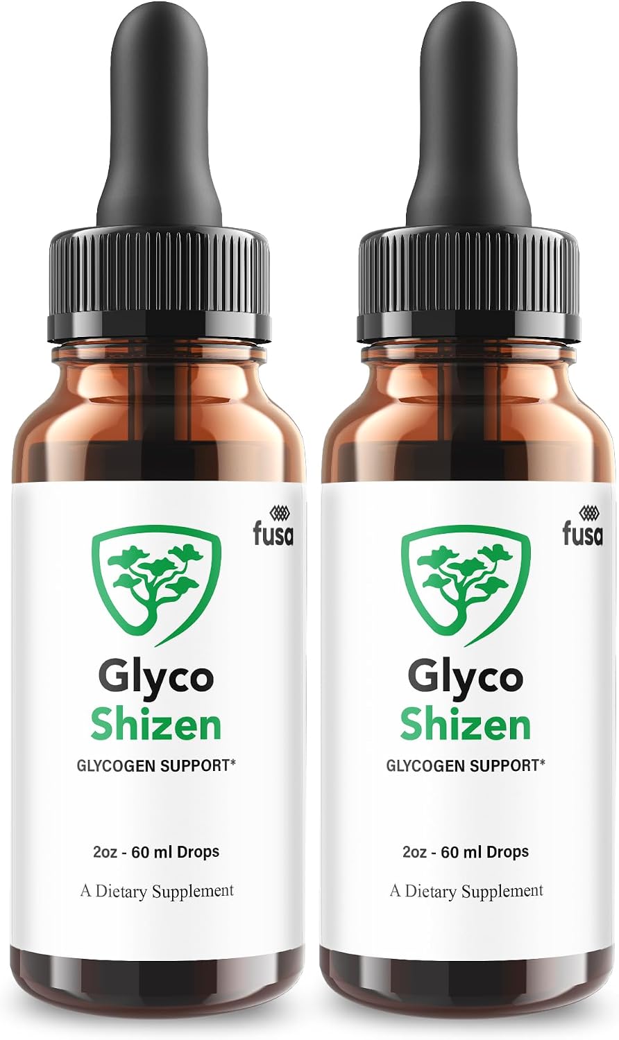 2 Pack Glyco Shizen Drops GlycoShizen Advanced Liquid Drop Supplement, Glyco Shizin Advanced Overall Wellness Drop Formula, GlycoShizin Premium Liquid Supplement Daily Wellness Support 4oz  120ml