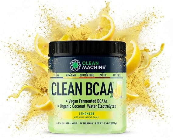 Clean BCAA 2:1:1 BCAAs Powder & Coconut Water, Lemonade, 30 Servings