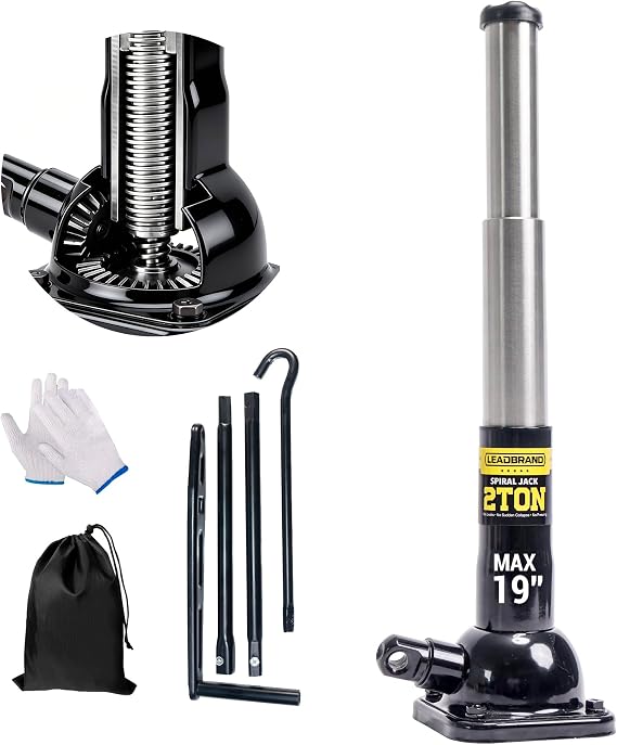 2 Ton Truck Jack Mechanical Screw Jack Oil Free 8.16"-19.09" Lift