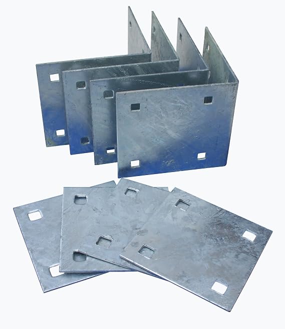 Dock Edge + Howell Dock Hardware Stationary Inside Corner Kit with 4 Inside Corners and 4 Backer Plates