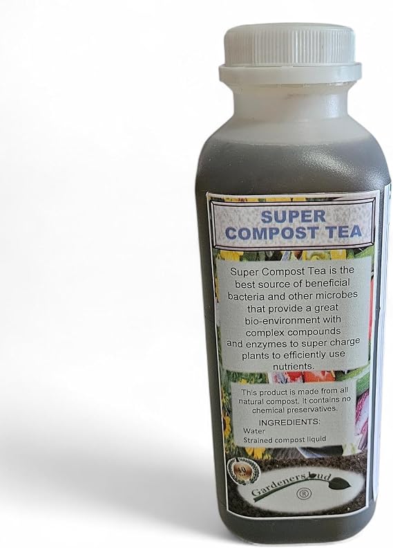 Super Compost Tea_P (16oz - 1 Pint) Natural and Organic for Plant Food Fertilizer and Growth Efficiency.