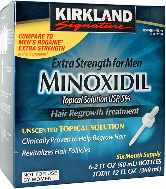 5 percentage Extra Strength Hair Loss Regrowth Treatment Men, 4 Pack (6 Months Supply) Y