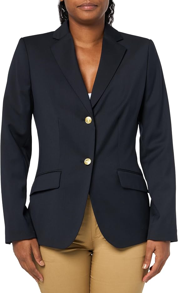 Brooks Brothers Women's Classic Fit Stretch Wool Two Button Blazer