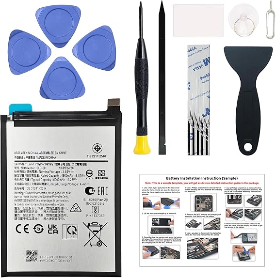 for Galaxy A03 Core Battery Replacement Kit, SLC-50 Upgraded Li-ion Battery Compatible with Samsung A03 Core SM-A032F