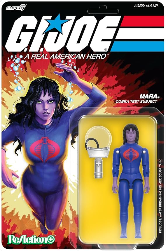 Super7 Reaction+ G.I. Joe Mara - 3.75" G.I. Joe Action Figure with Accessories - Classic Cartoon Collectibles and Retro Toys