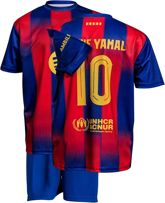 #10 Home/Away/Third Kids Soccer Jersey Shirts Football Futbol Socks Gift Set Youth Sizes