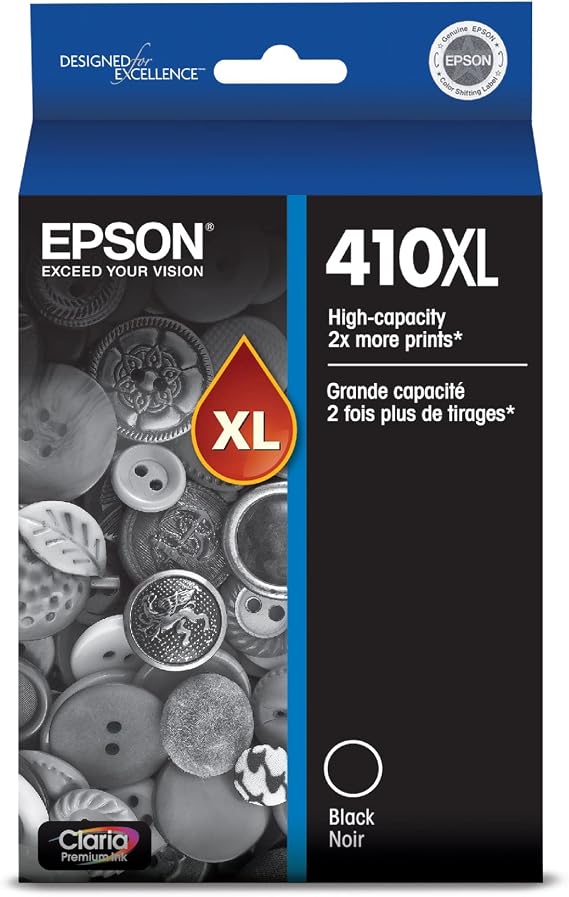 EPSON 410 XL HIGH-Capacity Black Ink Cartridge