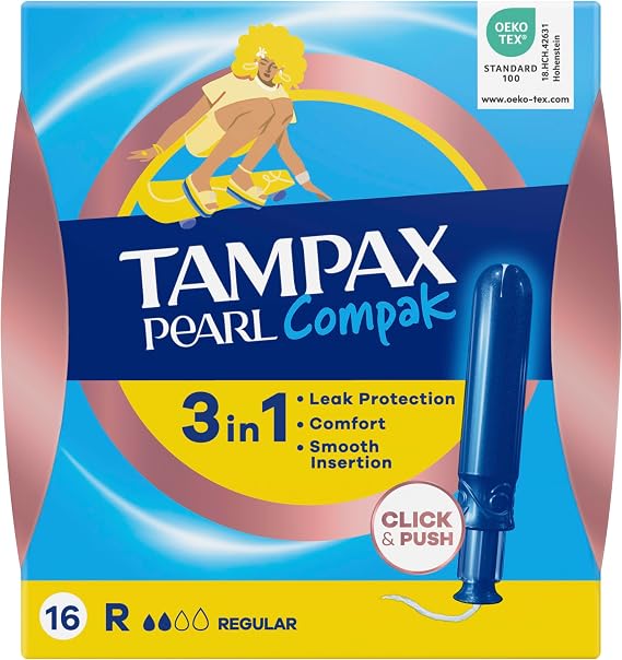 Tampax Pearl Compak Tampon Normal 16 Adet