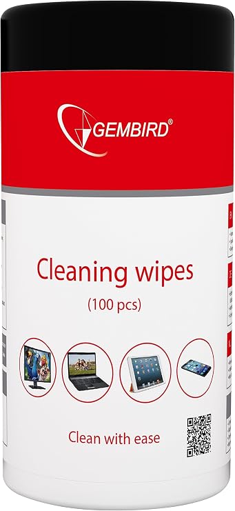 Gembird ck-ww100 01 Computer Cleaning Kit Cleaning Kit for LCD/TFT/Plasma, Computer (Dry Cloths, Microfibre, Black, red, White)