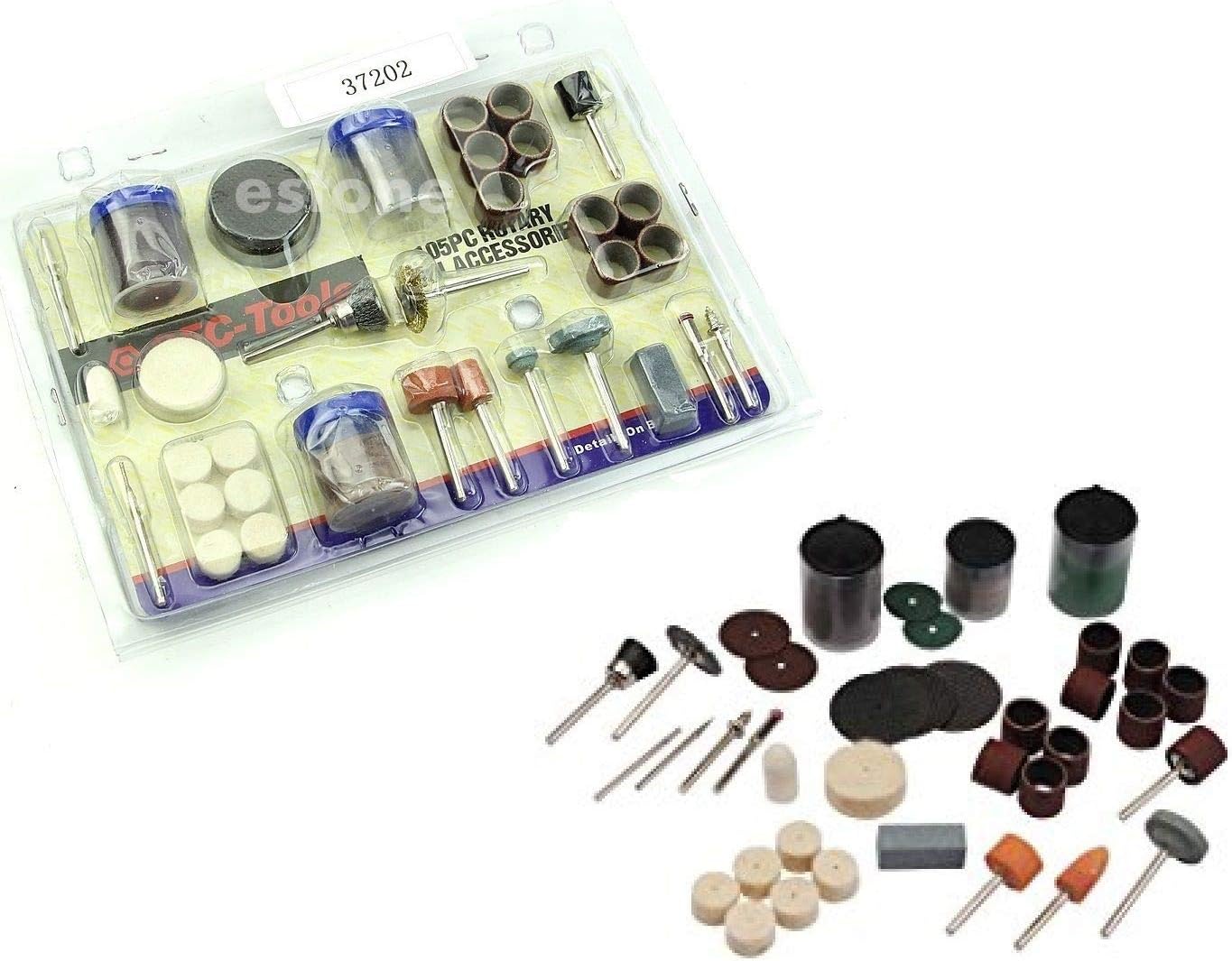 105 pieces engraving sanding cutter disc polishing moulder parts wooden metal set for Dremel Proxxon