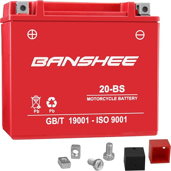 Banshee YTX20-BS AGM Battery Compatible with Arctic Cat ZR 6000 El Tigre (20152016) 310 CCA Sealed, Maintenance-Free High Performance