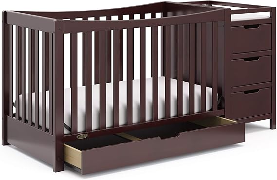 Graco Remi 4-in-1 Convertible Crib & Changer, Espresso