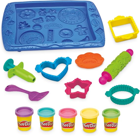 Play-Doh Kitchen Creations Cookie Creations Playset, Kids Arts & Crafts Set, Preschool Play Food Toys, Easter Gifts for Girls & Boys, Ages 3+