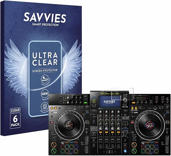 Savvies 6 Pack Screen Protector compatible with Pioneer XDJ -XZ Protection Film Clear