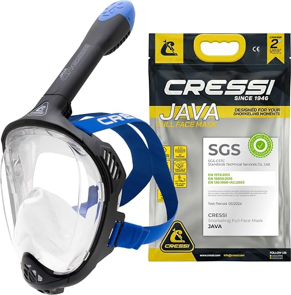 CRESSI since 1946 Java Adult Full Face Mask Compact Fit