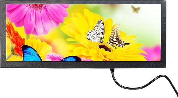 VSDISPLAY 10.3'' 1920x720 Portable LCD Monitor Small Stretched Bar Display