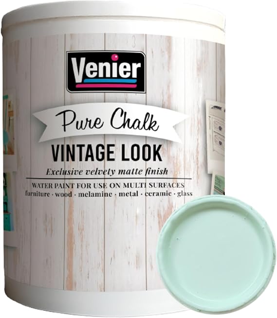Chalk Paint for Furniture - Crafts, Home Decor - All-in-One DIY Eco-Friendly (Vintage [Green]), (33.81 oz)