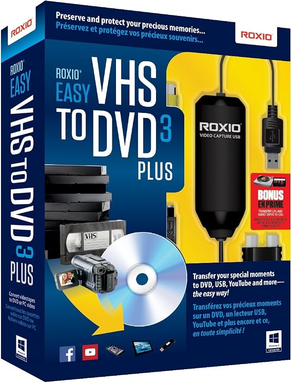 [Old Version] Roxio Easy VHS to DVD 3 Plus Video Converter for PC