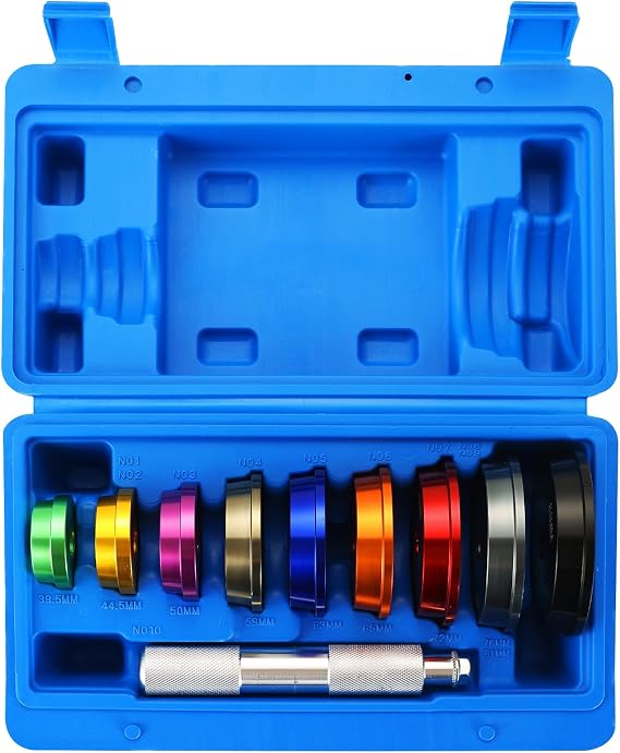 DASBET Bearing Race and Seal Driver Set 10PCS Bearing Press Kit