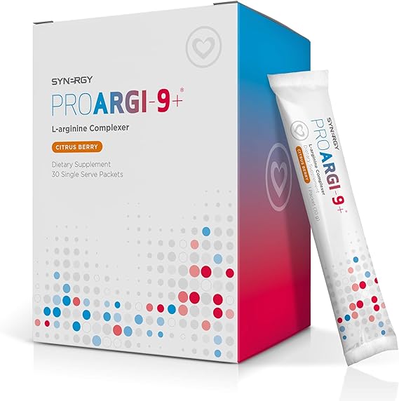 Synergy ProArgi-9 Plus L-Arginine Complexer Dietary Supplement - Citrus Berry - 30 Packets
