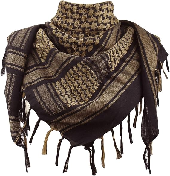Explore Land Cotton Shemagh Keffiyeh Tactical Desert Scarf for Men Women