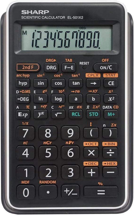Sharp EL501X2BWH Engineering/Scientific Calculator