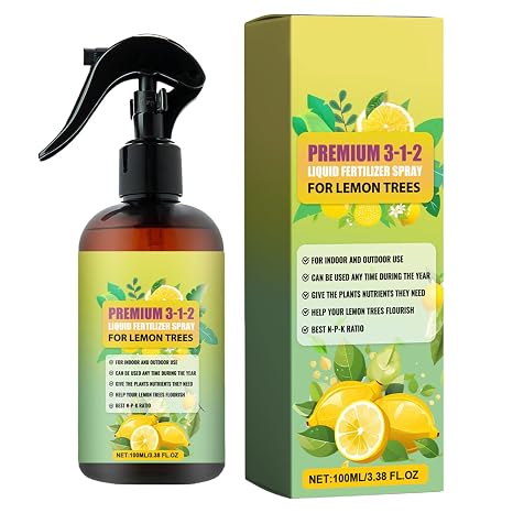 Professional Lemon Tree Spray Mist,Gardening Fertilizer Concentrated Booster Fertilizer Mist, Concentrated Growth Spray For All Citrus And Lemon Trees For Healthy Leaves And Root Growth