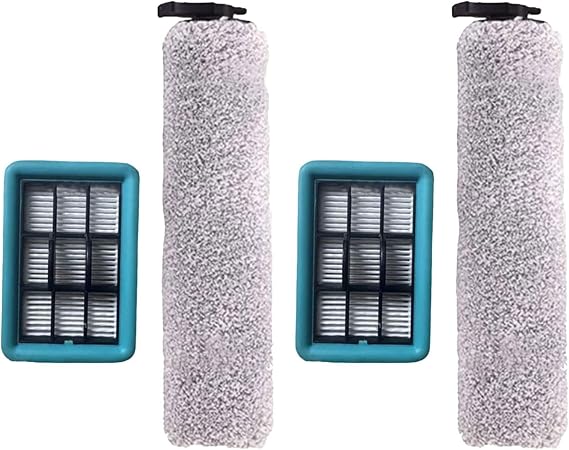 StarRing Roller Brush Filter Kit For Bissell for Crosswave HF2/3845N/3831 Floor Scrubber, 2 Roller Brush, 2 HEPA Filters, 1 Cleaning Brush