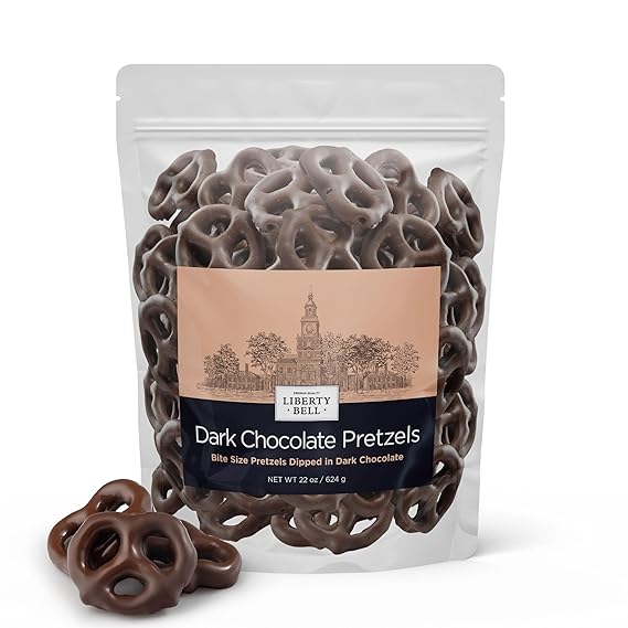 Dark Chocolate Covered Pretzels, 22 Oz Bag