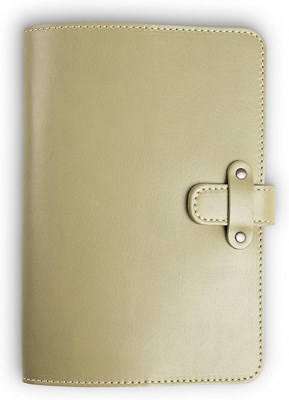 Personalized Leather Journal Notebook- Handmade Leather Traveler's Notebook Planner |Refillable Leather Notebook Cover | Professional Notebooks for Work | DuPage Aqua,Full | Lined