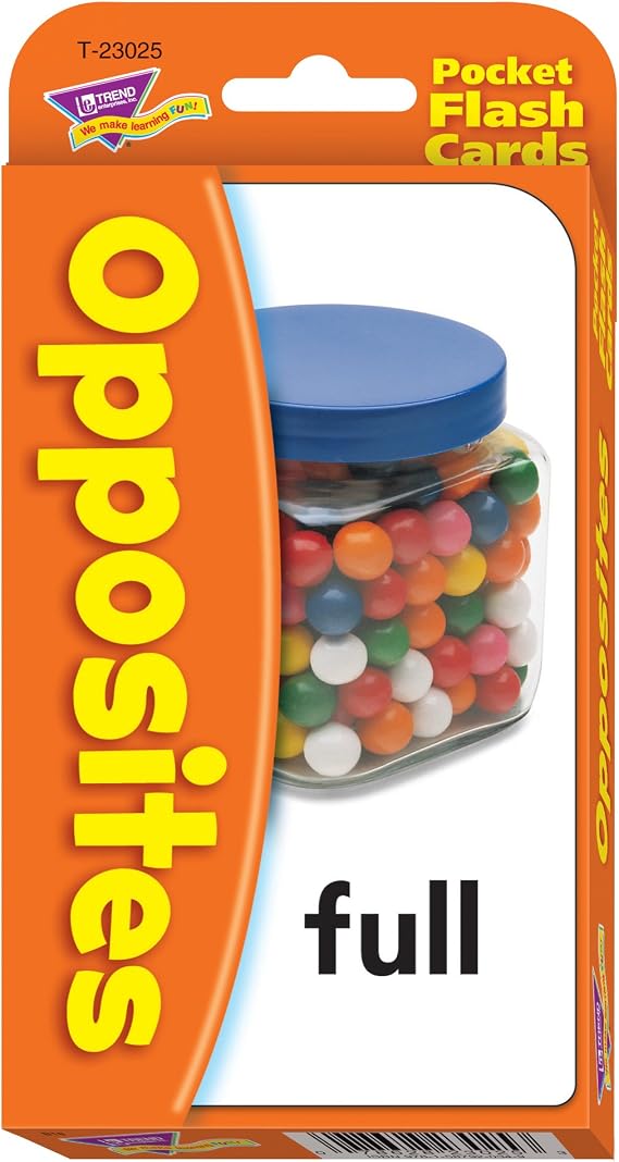 Opposites Opuestos Pocket Flash Cards