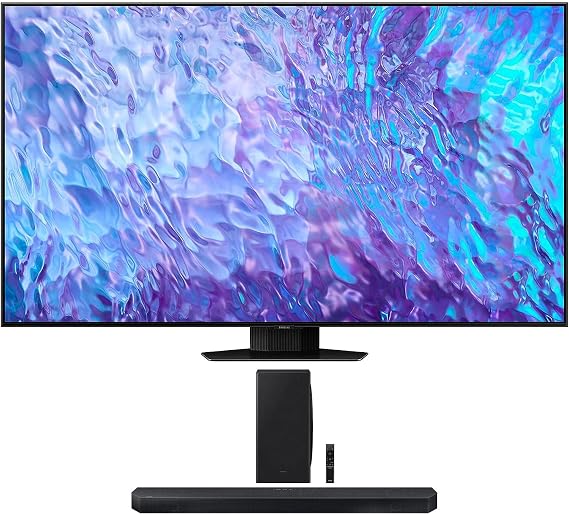 Samsung QN98Q80CAFXZA 98 Inch 4K QLED Direct Full Array with Dolby Smart TV with a Samsung HW-QS730D 3.1.2ch Soundbar with True Dolby Atmos Sound (2023)