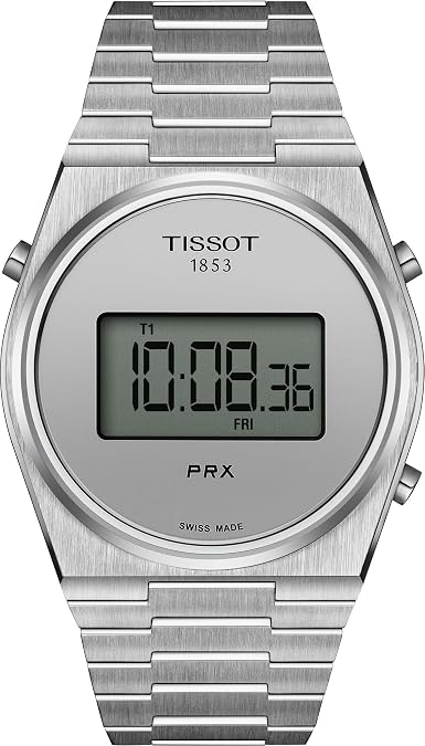 Tissot PRX Digital, Swiss Quartz, 39.5 mm, Silver Dial, Men's Watch