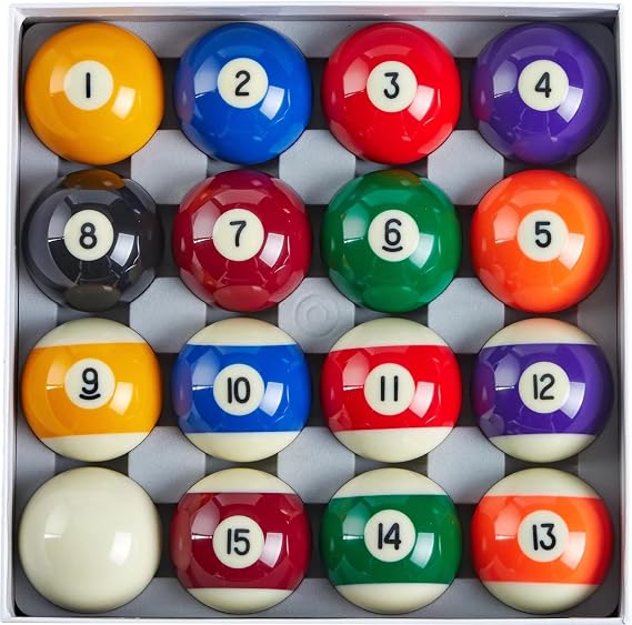 Billmart Billiard Ball Set with 16 Pool Table Balls