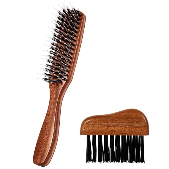 URTHEONE Premium Boar & Nylon Bristle Grooming Set