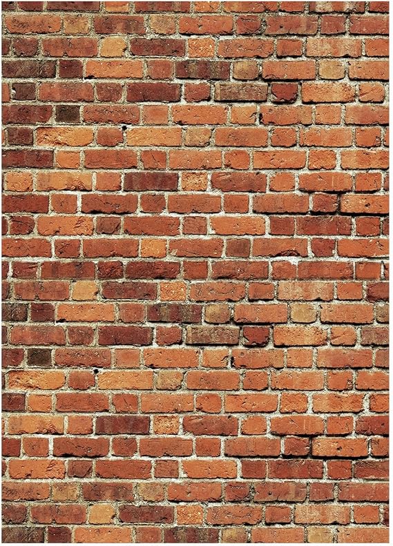 AIIKES 5X7FT Red Brick Wall Backdrop Brick Photography Backdrop Baby Birthday Party Graduation Home Decoration Background Photo Booth Studio Prop Banner 11-506