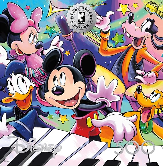 Buffalo Games - Disney Mickey's Music - 500 Piece Jigsaw Puzzle for Adults