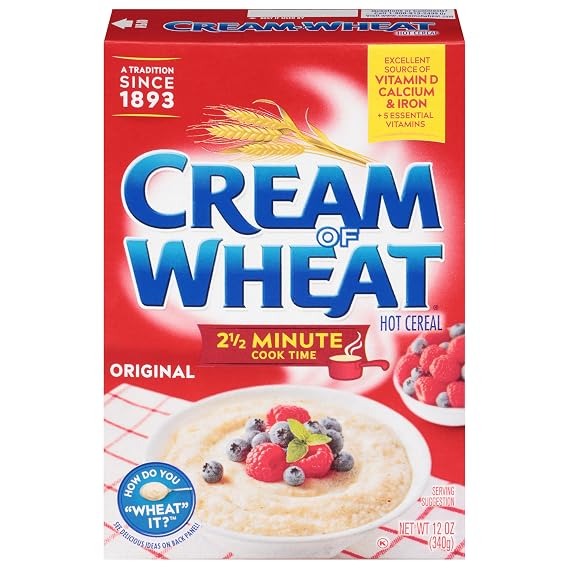 Cream of Wheat Original Stove Top Hot Cereal, 2 1/2 Minute Cook Time, 12 Ounce