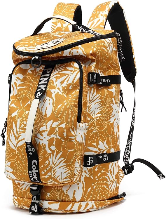Kalesi Gym Duffle Bag Backpack 4-Way Waterproof with Shoes Compartment for travel Sport Hiking laptop