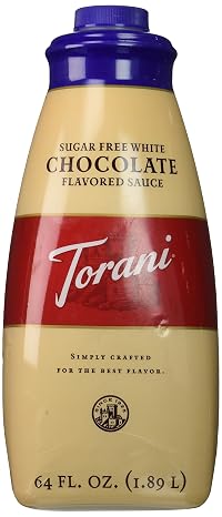 Suger Free White Chocolate Sauce 64 Oz