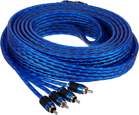 STINGER 4-Channel 17 FT 6000 Series Audiophile Grade RCA Interconnect Cable, Subwoofer Cable (2-Channel, 17 feet)