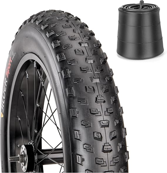 Fat Tire - 20 x 3.0, 20 x 4.0,26 x 4.0Puncture Resistant Fat Bike Tire, Durable Folding 60 TPI Tires for E-Bikes,Mountain Bikes,Electric Bicycle